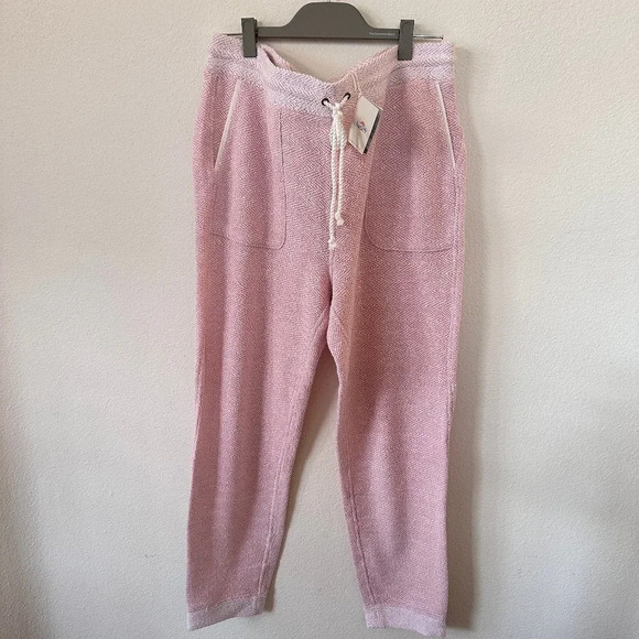 Faherty Whitewater Pink Jogger with Tie Front Waist in Size XXL - Brand new!